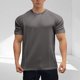 thumbnail image 1 of Tops para hombre, blusas y camisas de cuello redondo y manga corta para hombre, blusas casuales de color liso con cuello redondo y manga corta, blusas deportivas de moda para hombre, blusas de poliést, 1 of 3