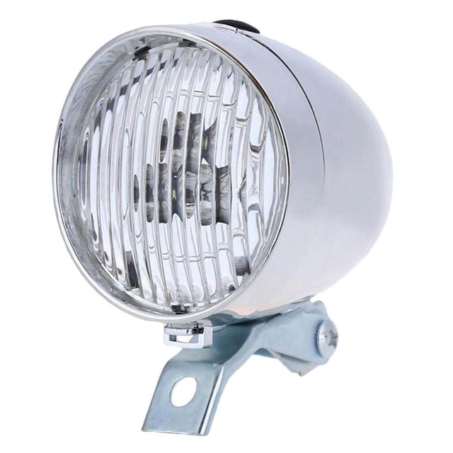 Xingzhi Bike Light Set, Super Bright 3 LED Bicycle Front Lights and 2 Mode Silver