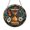 Acrylic 3.5 Inch, variant on Time Symbol with Butterfly Design Stained Glass Style Window Hanging – Artistic Decor