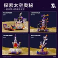 thumbnail image 3 of Blocks 1107Pcs Aviation Ship Spaceport Model Space Shuttle Rocket Launch Center Construction Building Blocks Spaceship Kids Bricks Toys, 3 of 6