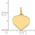 thumbnail image 2 of Disque Charme Cœur en Or Jaune 14K, 2 of 2