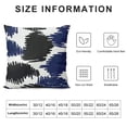 thumbnail image 5 of Throw Pillow Cover Ikat Bold Dots Abstract Geometric Indigo Blue Gray  Pillowcase Home Decorative Square Pillow Case Cushion Cover, 5 of 5
