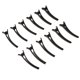 thumbnail image 3 of Pinzas para el cabello Strade Fareast Limited 12 Piezas Negro Liso 7,8 cm, 3 of 8