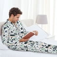 thumbnail image 6 of Pofeuu Modern Industry Print Men's Long Sleeve Pajama Set Pijamas Para Hombres Pijamas Para Hombres Mens Pajamas Set-X-Large, 6 of 7