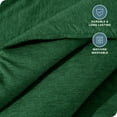 thumbnail image 3 of Bare Home Down Alternative Comforter Set - 3-Pieces - All Seasons - Full, Heather Forest Green, 3 of 5