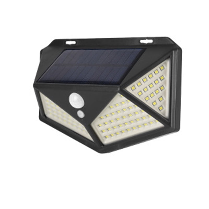 100LEDs Solar Power PIR Motion Sensor Wall Light Outdoor Garden Lamp Waterproof~