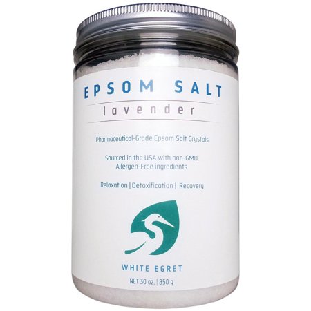 White Egret INC Lavender Epsom Salt 30 oz Salt White Egret INC Lavender Epsom Salt 30 oz Salt