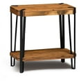 thumbnail image 1 of Alaterre Ryegate Natural Live Edge Solid Wood with Metal End Table in Natural, 1 of 6