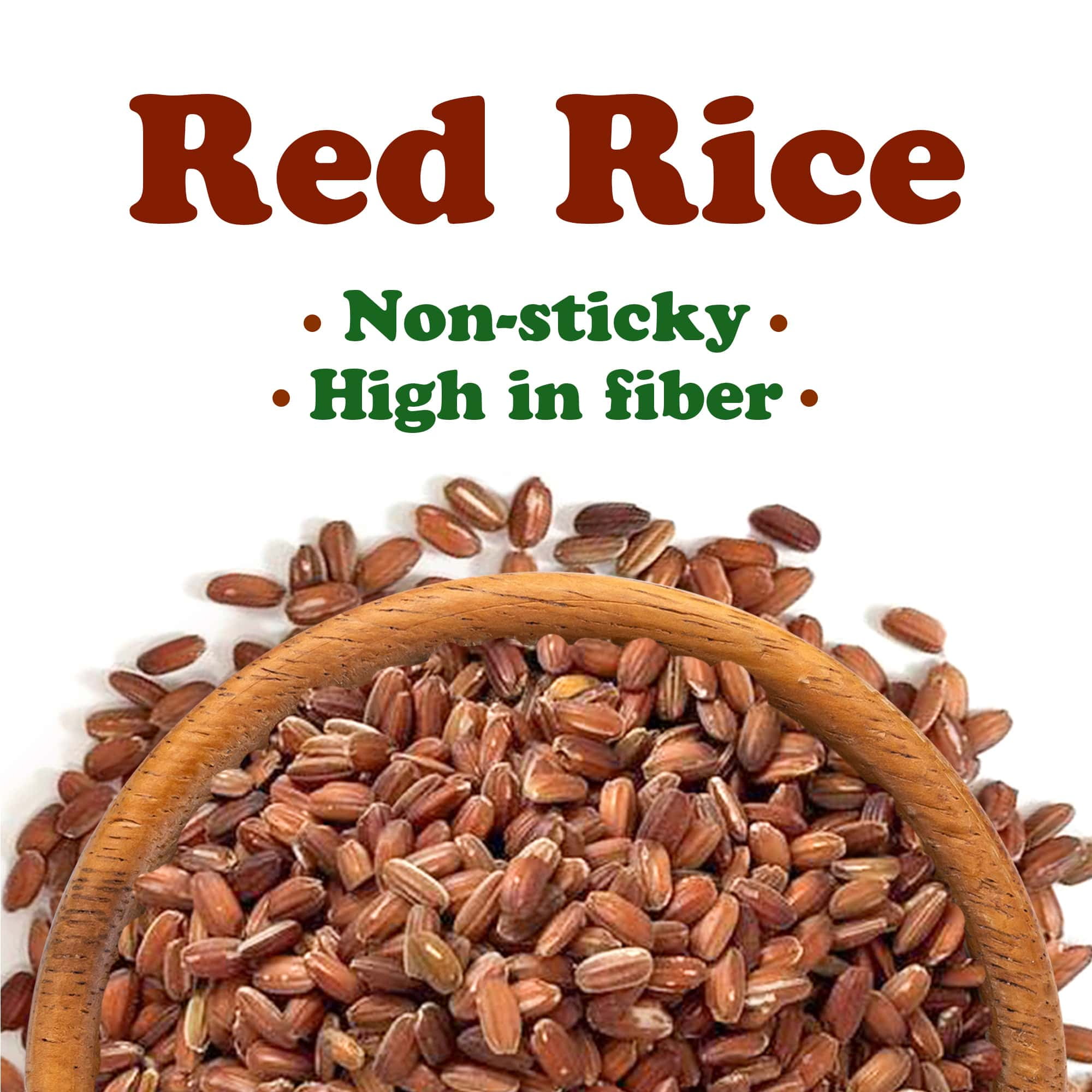Red Rice, 12 Pounds — Kosher, Raw, Vegan — by Food to Live