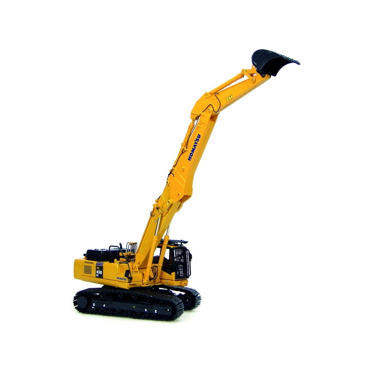 Komatsu PC450LC Excavator Short Boom with Bucket Yellow 1/50