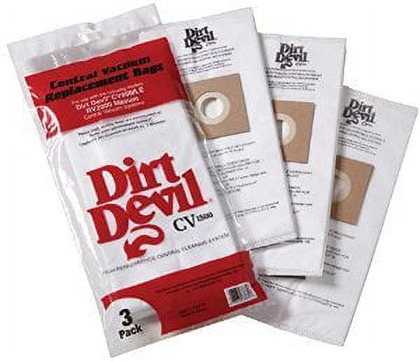 Dirt Devil Central Vacuum Bags 7767-W - Genuine 3/pk - Walmart.com