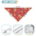 thumbnail image 6 of Dog Bandana 2 Pack,Red Christmas Gingerbread Man Pattern Bandanas for Dogs,Cat Bandana,Small/ Large Dog Bandana 2 Size,Dog Bandanas Girl Boy, 6 of 6
