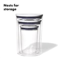 thumbnail image 6 of OXO Softworks Plastic 3-Cup Stackable Food Storage Canisters, Set of 3, 6 of 7
