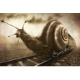 thumbnail image 2 of Kiciak, Christophe 14x11 White Modern Wood Framed Museum Art Print Titled - Snail Mail, 2 of 4