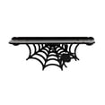 thumbnail image 2 of Gothic Spiderweb Floating Shelf, Wooden Wall Mounted Storage Rack for Bedroom Decor, Black Witchy Goth Decor Display Shelf, Halloween Decorations for Living Room, 2 of 7
