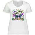 thumbnail image 3 of Inktastic Mardi Gras Masks and Beads Women's Plus Size T-Shirt, 3 of 5