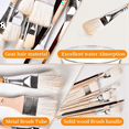 thumbnail image 2 of Mop Brush for Acrylic Painting,10 PCS Glaze Brushes for Pottery Goat Hair Blend Mop Brush Set for Pottery Acrylic Paint, 2 of 5