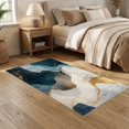 thumbnail image 2 of ODIKA 5'x7' Ultra-Soft Area Rug, Abstract Marbled Ink Design With Distressed Vintage Faded Accents None Washable, Bare feet friendly, Silk-Touch for Bedroom Home office, 2 of 7