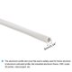 thumbnail image 3 of Aluminio Perfil Ranura Cubierta Plana Sello Blanco 2M 6mm 2020 Serie para 3D Impresora Accesorios Paquete de 1, 3 of 5