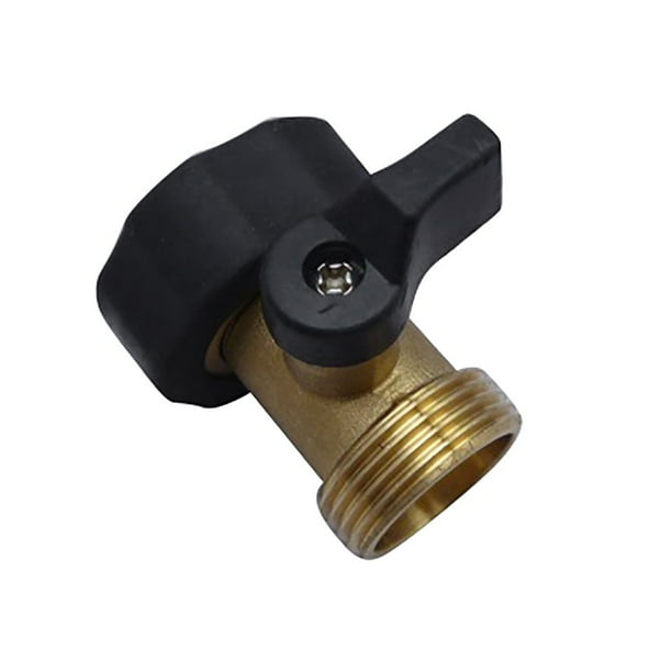 Bowake Super Heavy Duty 3/4 Inch Brass Water Shut Off Valve Garden Hose Connector