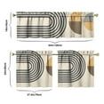thumbnail image 6 of Boho Kitchen Curtains for Windows – Rustic Tribal Floral Print Cafe Curtains, Vintage Bohemian Geometric Panels for Home Décor, 6 of 6
