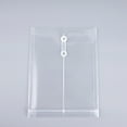thumbnail image 4 of Raindrops 10Pcs Transparent PP File Folder A4 Clear Document Bag Plastic Receipt Holder Organizer with Closure Vertical Envelope for Business Receipt, 4 of 8