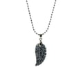 thumbnail image 1 of Collar con Colgante de Ala de Ángel Yuyangstore Cadena de Plata de Amatista Natural Obsidiana de Nieve, 1 of 4
