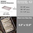 thumbnail image 2 of 13-Inch Rimmed Baking Pan, Non-Stick Carbon Steel Cookie Sheet Pan for Oven Roasting Meat Bread Jelly Roll Battenberg Pizzas Pastries 9.7" x 13.6" x 1, 2 of 4
