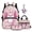 Daisy Axolotl Print, variant on Garronmavis 4-Piece Girls Backpack Set for Elementary School, Includes Bookbag & Lunch Bag & Pencil Case & Axolotl Keychain, Cute Pink Axolotl Print Kids School Bag Set for Daily Class Use
