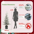 thumbnail image 2 of 4.5 ft. Pre-Lit LED Full Spruce Artificial Christmas Tree with 150 Twinkling Warm White Lights & 19 Pine Cones, 2 of 5