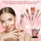 thumbnail image 2 of Set de brochas de maquillaje Auroray Mini Travel, 14 unidades con funda, color rosa, 2 of 7