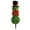 Smiling Snowman, variant on Diceymbol Christmas Snowman Topiary Outdoor, Boxwood Topiary Stake with Bow and Hat, 27.5 Inch Simple Artificial Snowman Tree for Porch Garden Entryway Christmas Decor