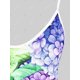 thumbnail image 3 of Top Fluida Estratificada Plisada de Flores de Talla Extra Rosegal  Camisetas sin mangas de talla grande, 3 of 5