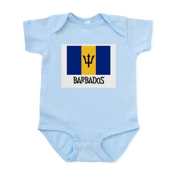 CafePress - Barbados Flag Infant Bodysuit - Baby Light Bodysuit, Size Newborn - 24 Months