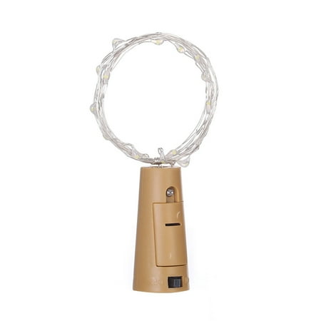 Blue Kitchen Lights The final Clearance Wine Bottle Cork Lights 15LED String Lights Bottle Stopper Lamp Night Light (Blue Light) ()