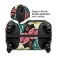 thumbnail image 4 of Easygdp Green Tropical Leaves Double-Sided Printed Elastic Suitcase Protective Cover,Invisible Zipper, Business Trip Luggage Cases,Washable And Resistant To Falling -X-Large, 4 of 9