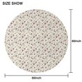 thumbnail image 6 of White Christmas Star and Gift Pattern Round Tablecloth 60"x60",Wrinkle Wipeable Table Cloth for Kitchen Dining Room Picnic Patio Party, 6 of 6