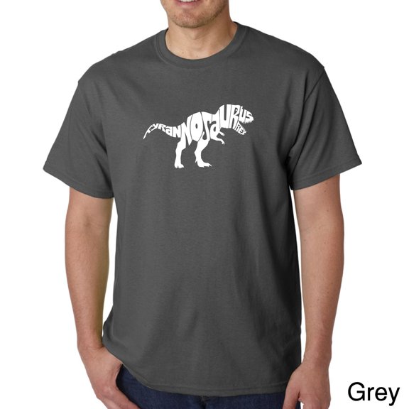 LA Pop Art Men's Word Art T-Shirt - TYRANNOSAURUS REX