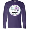 thumbnail image 3 of Inktastic Suicide Prevention- I Wear Teal and Purple for My Uncle Long Sleeve T-Shirt, 3 of 5