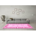 thumbnail image 3 of Ahgly Company Indoor Square Persian Pink Traditional Area Rugs, 8' Square, 3 of 4