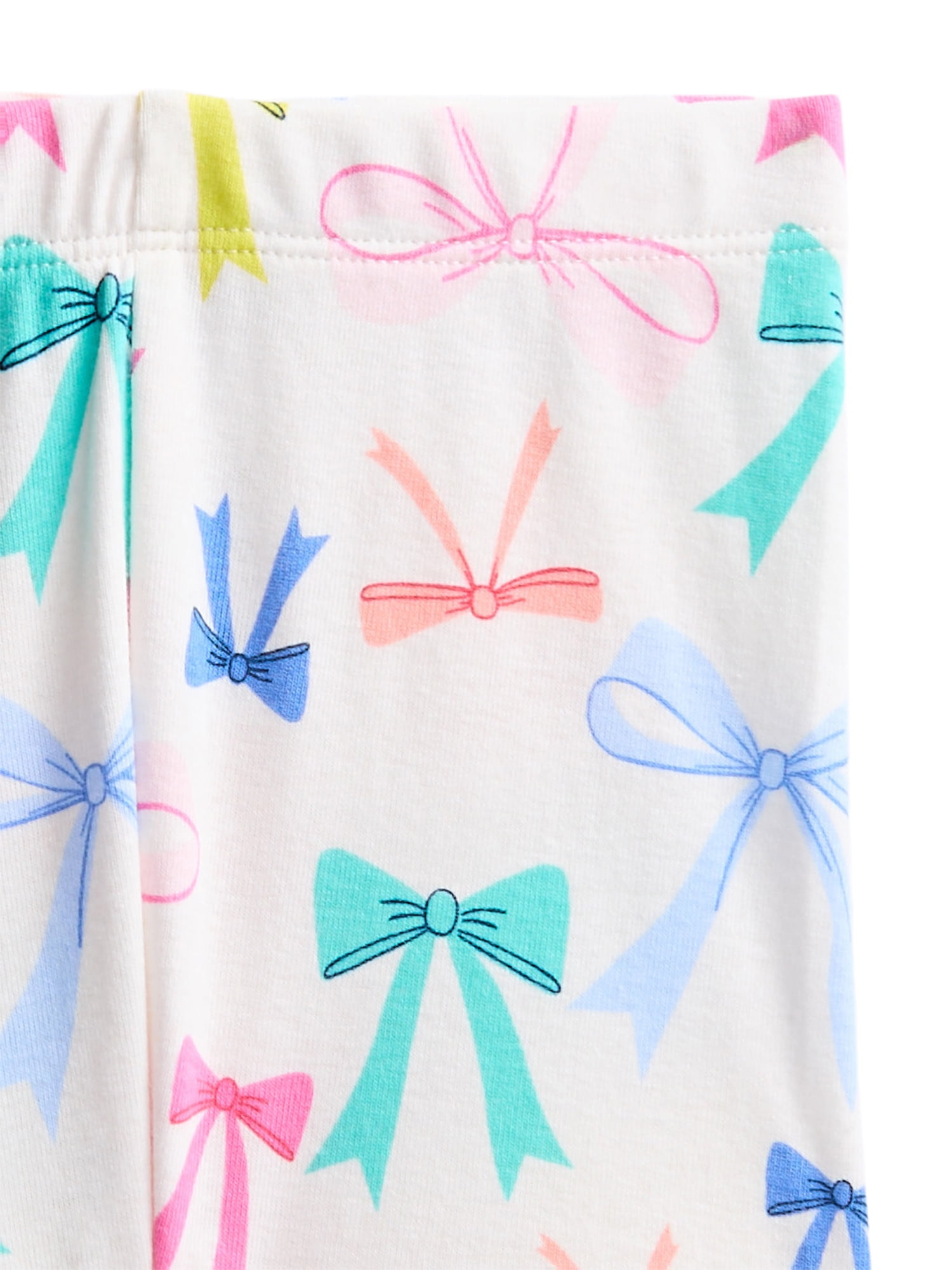 Wonder Nation Toddler Girls Short Sleeve Tee and Shorts Cotton Pajama Set, 2-Piece, Sizes 12M-5T