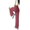 thumbnail image 5 of shoper Girls Baggy Sweatpants Bow Drawstring Wide Leg Y2K Sweat Pants Elastic Waist Workout Athletic Trousers 4-16 Years Brick Red, 5 of 8