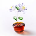 thumbnail image 1 of Figura de flor de cristal, adorno coleccionable, pisapapeles de flor de cristal para regalo de decoración de mesa del hogar Vhermosa BST3022118-2, 1 of 6