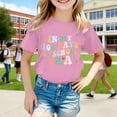 thumbnail image 2 of Graphic Tees for Boys Girls Short Sleeve Crewneck Shirts Girls Clothes Size 5 Loose Fit Summer Outfit Kids Fashion Clothes Size 2-3 Years,2-Pink, 2 of 4