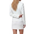 thumbnail image 3 of INSPIRE CHIC Women's Blazer Single Breasted Notched Lapel Long Sleeves Slim Fit V Neck Work Suit Jacket X Large White, 3 of 6