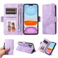 thumbnail image 1 of Funda GANGXUN para iPhone 12 Pro con diseño acolchado elegante, cuero PU, protección total y ajuste preciso, 1 of 5
