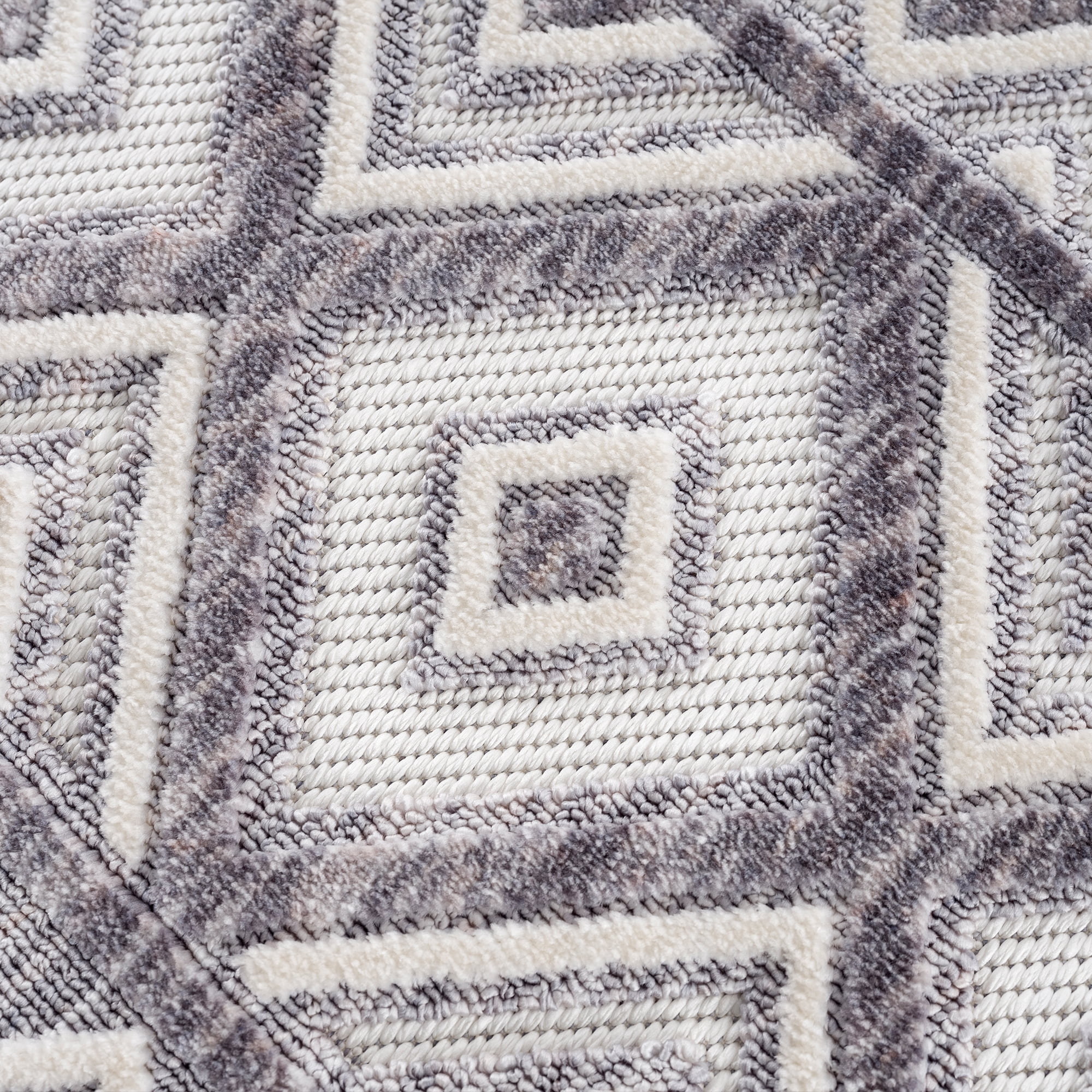 United Weavers Keya Sahara Modern Geometric Area Rug, Grey, 5'3" x 7'2"