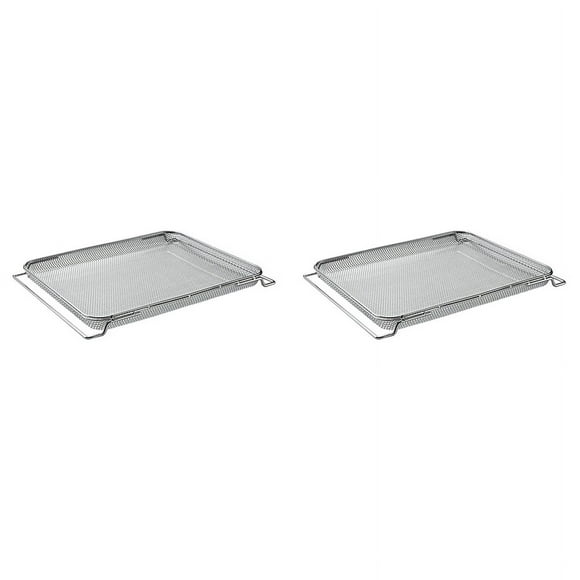 2X Replacement Air Fry Basket for Ninja Foodi DT251 DT201 DT200 Air Fryer Oven,Stainless Steel Air Fryer Oven