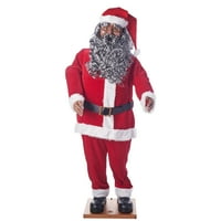 product image holiday time life size animated santa african america - African American Outdoor Christmas Decorations product image holiday time life size animated santa african america - African American Outdoor Christmas Decorations