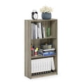 thumbnail image 3 of Pemberly Row Engineered Wood 3-Tier Bookcase Storage Shelves in Sonoma Oak, 3 of 5